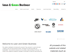 Tablet Screenshot of leanandgreenbusiness.com